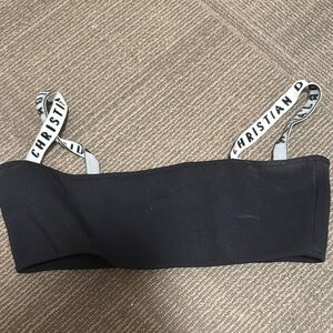 Christian Dior Black Bandeau Top
